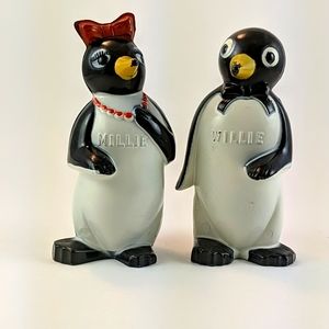Vintage Willie & Millie Penguin S/P Shakers